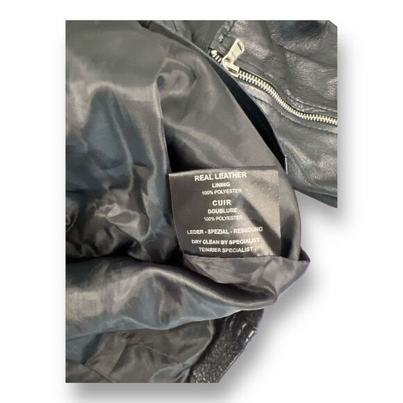 Aviatrix Leather Biker Jacket Size 2XL but fits like a size L. - Picture 7 of 7